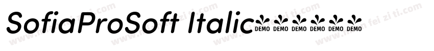 SofiaProSoft Italic字体转换